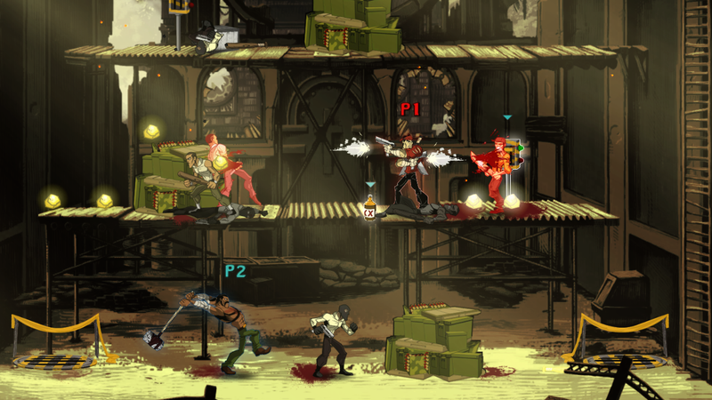 Illustration for article titled These Shank 2 Co-Op Screens are a Bloody Good Time